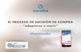 Foro Vacolba- El mundo Castilla y León: El proceso de decisión de compra. Adaptarse o morir" - resumen