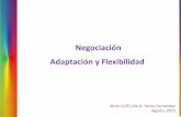 Negociación, adaptación y Flexibilidad