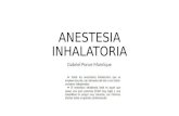 Anestesia inhalatoria anestesiologia