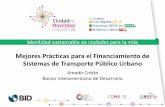 Mejores Prácticas para el Financiamiento de STPU - Amado Crótte - Banco Interamericano de Desarrollo