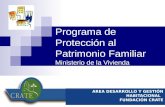 Programa proteccion del patrimonio familiar