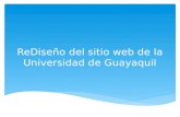 Rediseño web UdeGuayaquil