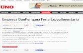 Danper | Empresa DanPer gana Feria Expoalimentaria