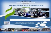 Memoria labores 2015 ABES