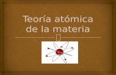 Teoria atomica de la materia