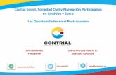 Capital Socia, Sociedad Civil y Planeación Participativa en Córdoba - Sucre