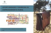 Oportunidades y barreras al emprendimiento rural