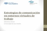 Estrategias de comunicación en entornos virtuales de trabajo