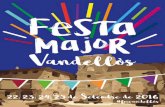 Programa Festa Major Vandellòs 2016