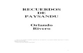 Orlando Rivero - Recuerdos de Paysand