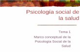 Marco Conceptual de la Psicología Social de la Salud