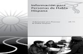 Información para Personas de Habla Hispana