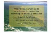 Modelación numérica de problemas de evolución morfológica en ...
