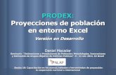 Aplicación de Proyecciones de Población PRODEX. Prodem-Excel ...