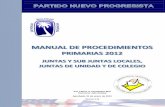 Manual de Procedimientos para la Primaria del PNP 2012