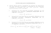 Transparencias sobre integrales impropias e integrales dobles