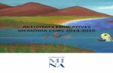 memoria Activitats Educatives PAME - Curs 2014-15