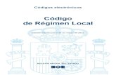 Código de Régimen Local en pdf