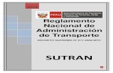 Aprueban Reglamento Nacional de Administración de Transporte