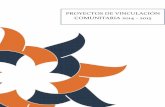 PROYECTOS DE VINCULACIÓN COMUNITARIA 2014 - 2015