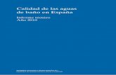 Calidad de las aguas de baño en España. Informe Técnico. Año 2010
