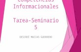 Tarea - Seminario 5. Competencias Informacionales. Máster