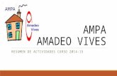 Ampa Amadeo Vives - Curso 2014-15
