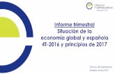 Situación de la economía global y española 4 t 2016 y principios de 2017 Circulo de Empresarios