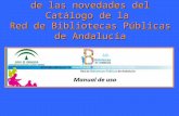 Manual de uso de las novedades del Catálogo de la Red de Bibliotecas Públicas de Andalucía