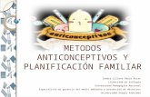 Metodos anticonceptivos y planificación familiar
