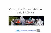 Comunicación de crisis de salud pública