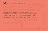 propuestas del consejo de rectores de las universidades chilenas ...