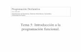 Tema 5: Introducción a la programación funcional