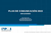 Plan de Comunicación 2015 Reflexiones