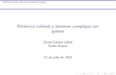 Dinámica nolineal y sistemas complejos con python
