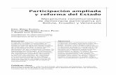 Participación ampliada y reforma del Estado: mecanismos ...