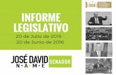 Informe legislativo de Julio 2015 - Junio 2016