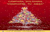 22 diciembre. Campaña solidaria COMPARTE TU MESA. Pedrezuela