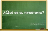 ¿Qué es el hipertexto?