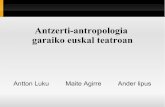Antzerti-antropologia garaiko euskal teatroan