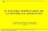 El sistema ferroviario en la República Argentina