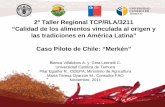 Chile: Merkén, Blanca Villalobos y Gina Leonelli, Universidad Católica de Temuco  (spanish)