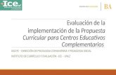 Evaluación de la implementación de la Propuesta Curricular para ...