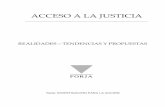 Acceso a la Justicia - Realidades, tendencias y Propuesta