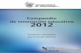 Compendio de innovación educativa 2012. Proyectos apoyados por ...