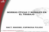 Las normas éticas y morales en el trabajo