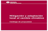 Mitigación y adaptación local al cambio climático