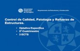 Control de Calidad, Patología y Refuerzo de Estructuras.