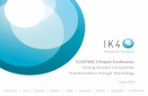 SPRI. IK4 Research Alliance. "Impulsando la Transformación Competitiva mediante la Tecnología. Presentación Proyecto CLUSTERS3