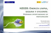 H2020 energía limpia, segura y eficiente próximas oportunidades de participación